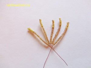 Игольчатое-плетение-бисером-пример