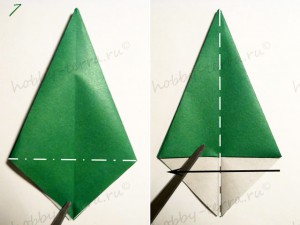 Новогодняя-оригами-елка-7
