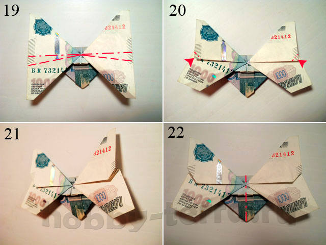 Оригами из денег на день рождения (43 фото)