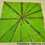 батик платок Зеленая абстракция